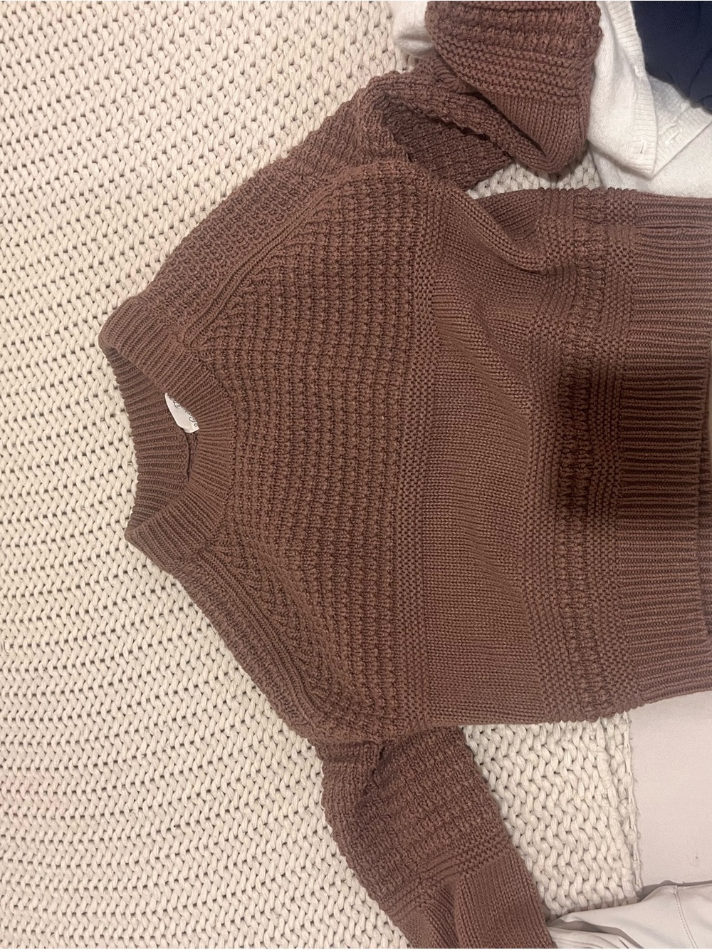 Brown Knit Women's Sweater